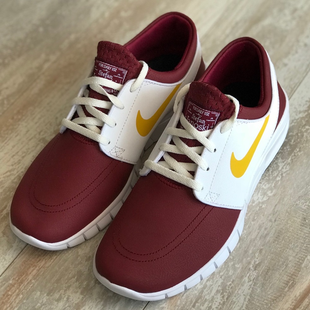 NWT Nike ID Stefan Janoski Custom maroon - Picture 2 of 8